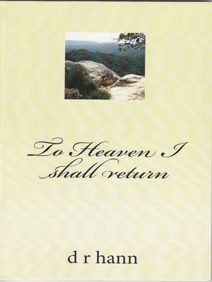 cover image of To Heaven I Shall Return